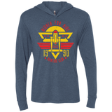 T-Shirts Indigo / X-Small Aviation Club Triblend Long Sleeve Hoodie Tee