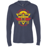 T-Shirts Vintage Navy / X-Small Aviation Club Triblend Long Sleeve Hoodie Tee