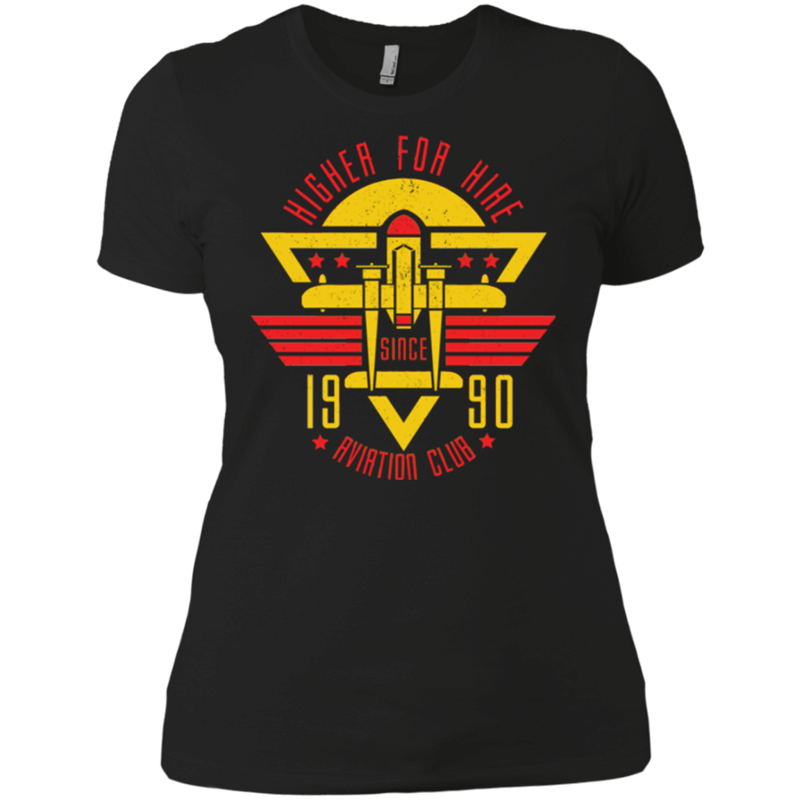 T-Shirts Black / X-Small Aviation Club Women's Premium T-Shirt