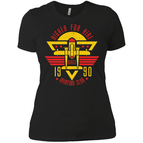 T-Shirts Black / X-Small Aviation Club Women's Premium T-Shirt