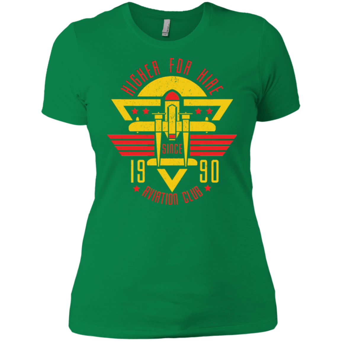 T-Shirts Kelly Green / X-Small Aviation Club Women's Premium T-Shirt