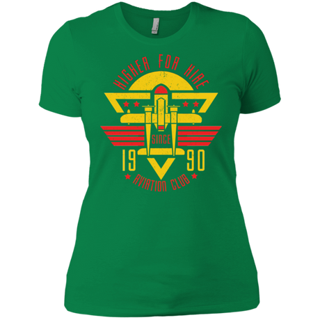 T-Shirts Kelly Green / X-Small Aviation Club Women's Premium T-Shirt