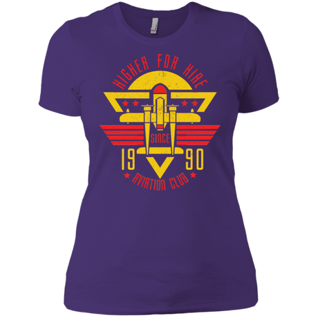 T-Shirts Purple / X-Small Aviation Club Women's Premium T-Shirt