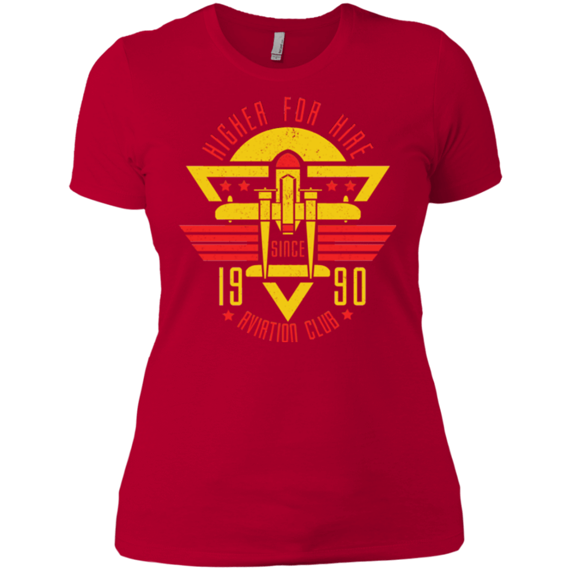 T-Shirts Red / X-Small Aviation Club Women's Premium T-Shirt