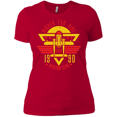 T-Shirts Red / X-Small Aviation Club Women's Premium T-Shirt