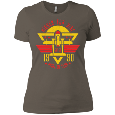 T-Shirts Warm Grey / X-Small Aviation Club Women's Premium T-Shirt