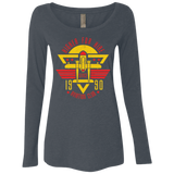T-Shirts Vintage Navy / Small Aviation Club Women's Triblend Long Sleeve Shirt
