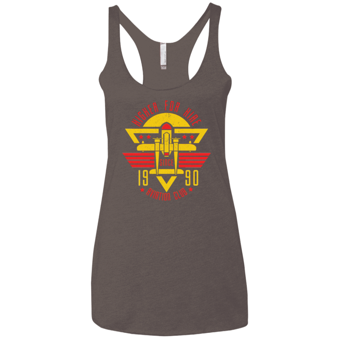 T-Shirts Macchiato / X-Small Aviation Club Women's Triblend Racerback Tank