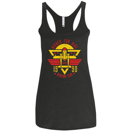 T-Shirts Vintage Black / X-Small Aviation Club Women's Triblend Racerback Tank