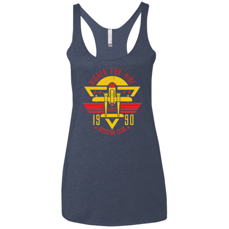 T-Shirts Vintage Navy / X-Small Aviation Club Women's Triblend Racerback Tank
