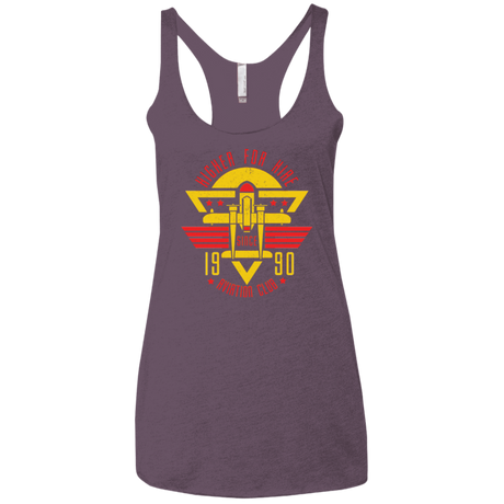 T-Shirts Vintage Purple / X-Small Aviation Club Women's Triblend Racerback Tank