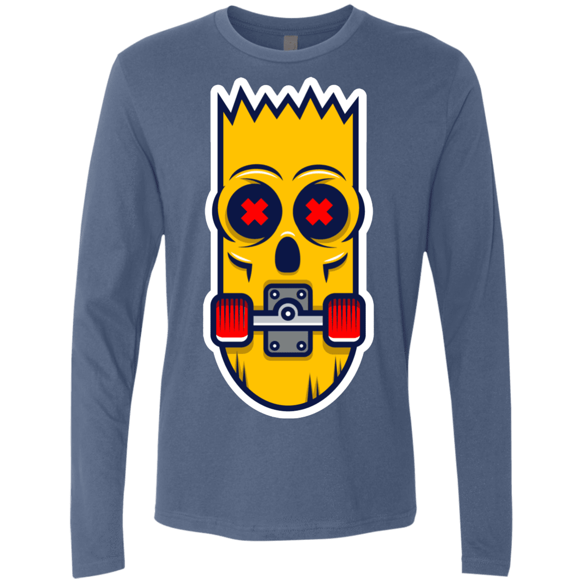 T-Shirts Indigo / S Aw Man Men's Premium Long Sleeve