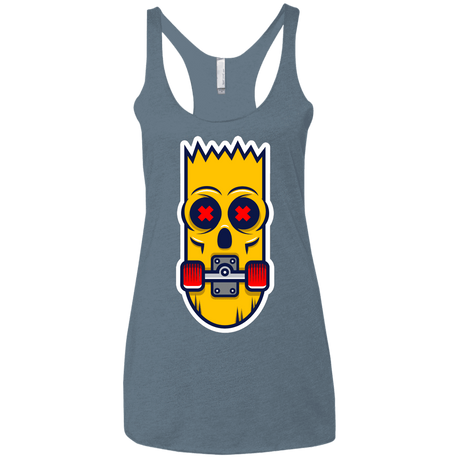 T-Shirts Indigo / X-Small Aw Man Women's Triblend Racerback Tank