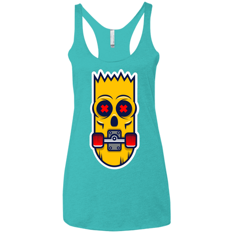 T-Shirts Tahiti Blue / X-Small Aw Man Women's Triblend Racerback Tank