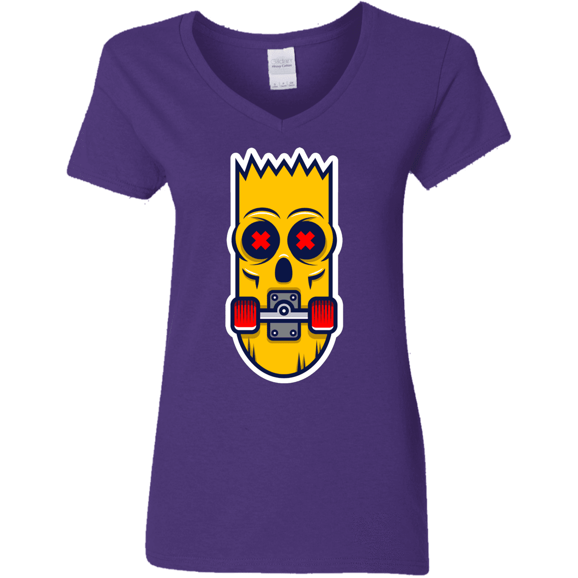 T-Shirts Purple / S Aw Man Women's V-Neck T-Shirt