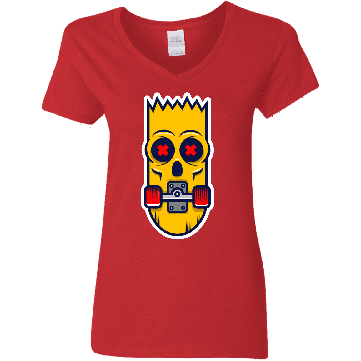 T-Shirts Red / S Aw Man Women's V-Neck T-Shirt