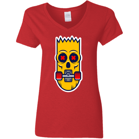 T-Shirts Red / S Aw Man Women's V-Neck T-Shirt