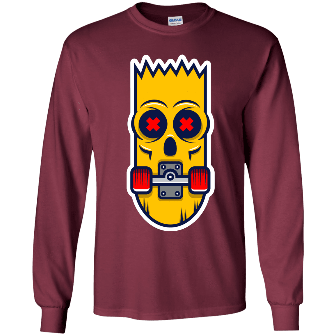 T-Shirts Maroon / YS Aw Man Youth Long Sleeve T-Shirt