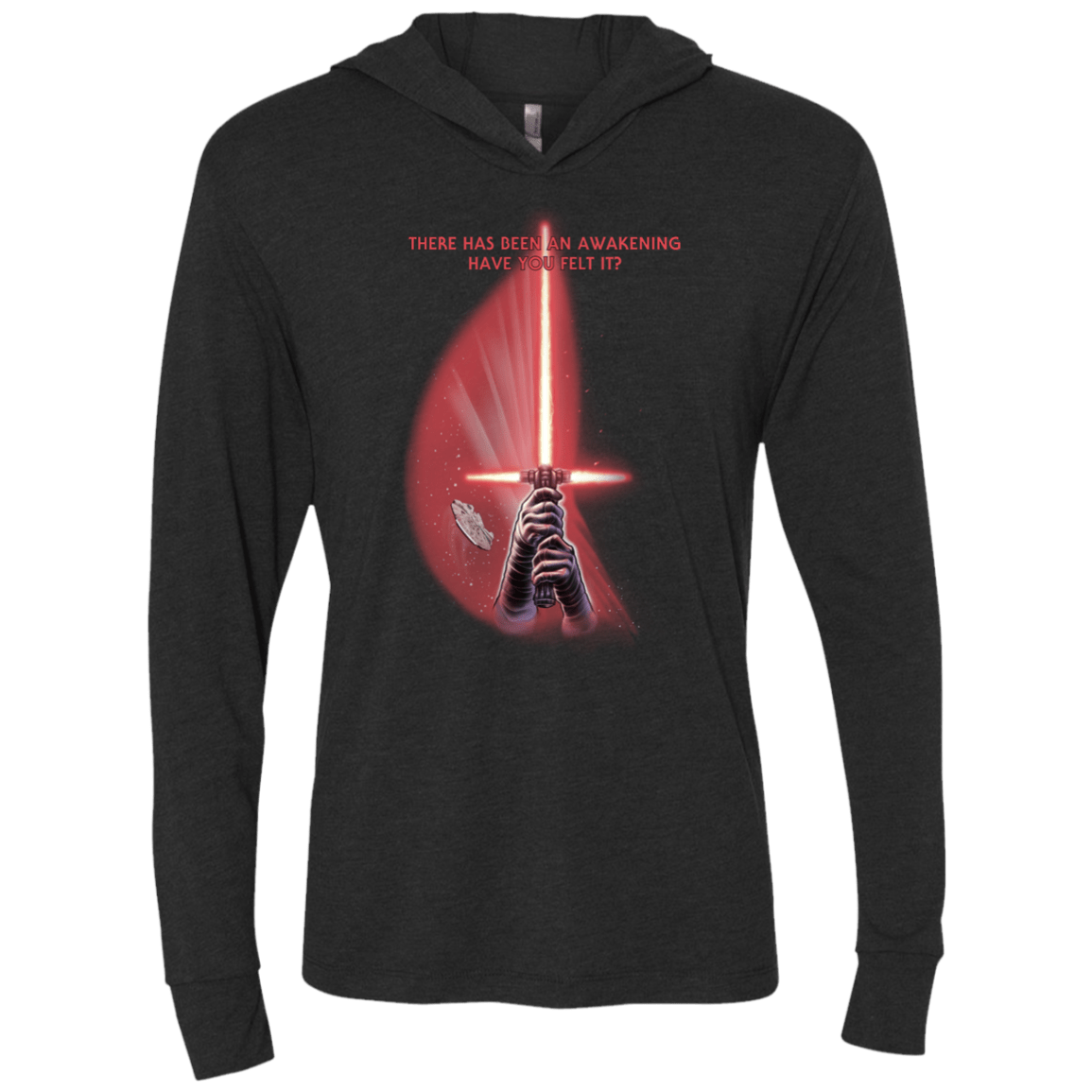 T-Shirts Vintage Black / X-Small Awakening Triblend Long Sleeve Hoodie Tee