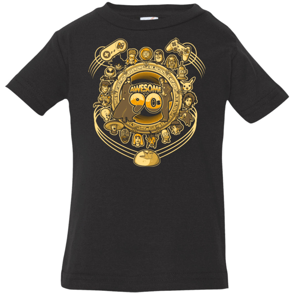 T-Shirts Black / 6 Months AWESOME 90S Infant Premium T-Shirt