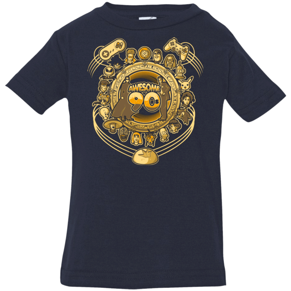 T-Shirts Navy / 6 Months AWESOME 90S Infant Premium T-Shirt