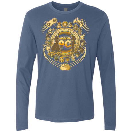 T-Shirts Indigo / Small AWESOME 90S Men's Premium Long Sleeve
