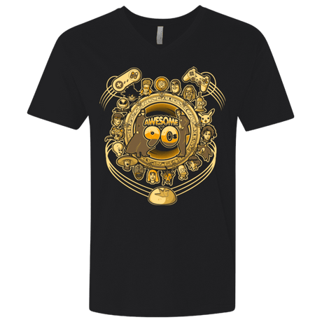 T-Shirts Black / X-Small AWESOME 90S Men's Premium V-Neck