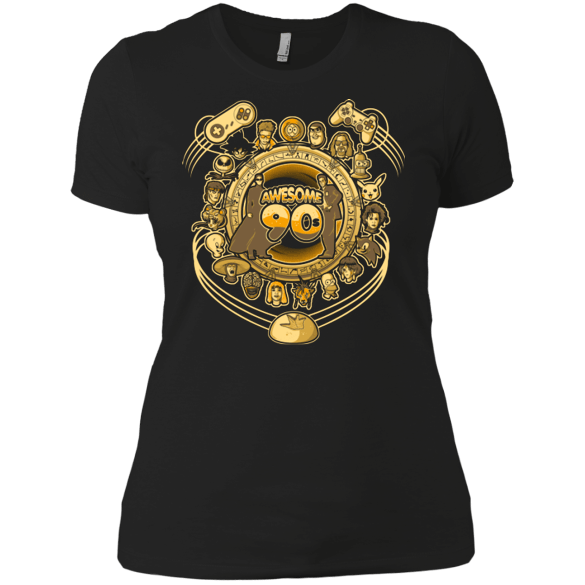 T-Shirts Black / X-Small AWESOME 90S Women's Premium T-Shirt