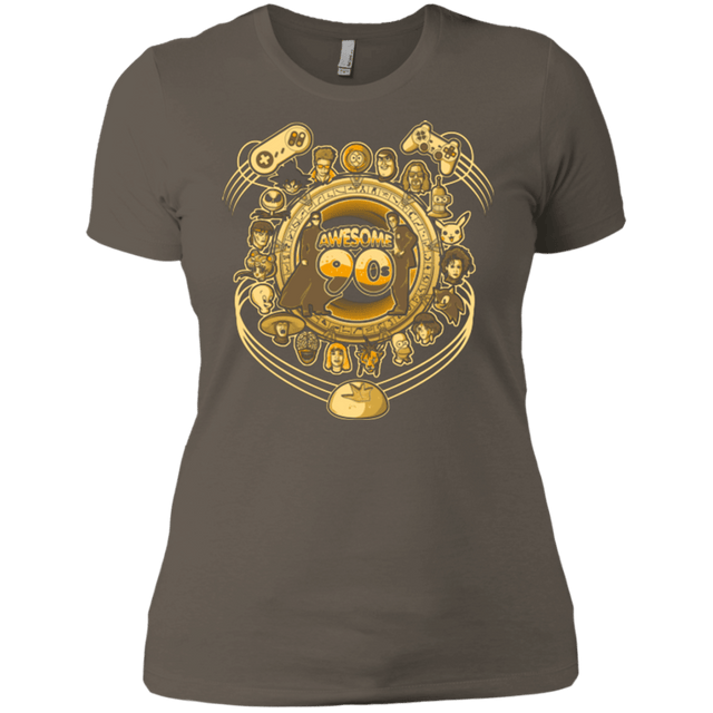 T-Shirts Warm Grey / X-Small AWESOME 90S Women's Premium T-Shirt