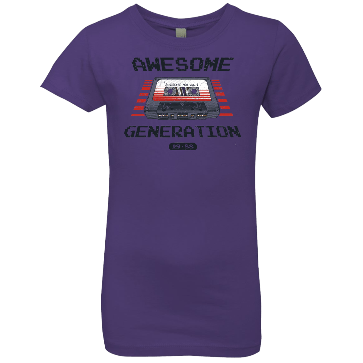 T-Shirts Purple Rush / YXS Awesome Generation Girls Premium T-Shirt