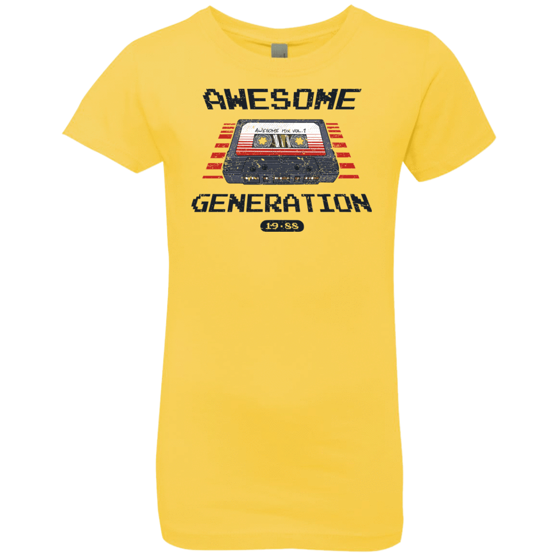 T-Shirts Vibrant Yellow / YXS Awesome Generation Girls Premium T-Shirt
