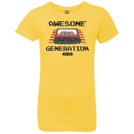 T-Shirts Vibrant Yellow / YXS Awesome Generation Girls Premium T-Shirt