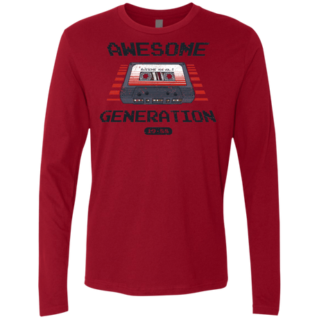 T-Shirts Cardinal / Small Awesome Generation Men's Premium Long Sleeve