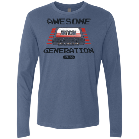 T-Shirts Indigo / Small Awesome Generation Men's Premium Long Sleeve