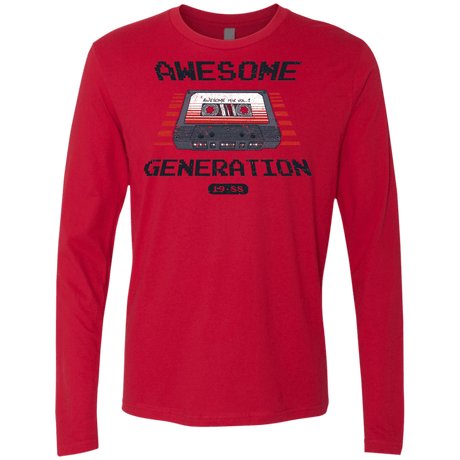 T-Shirts Red / Small Awesome Generation Men's Premium Long Sleeve