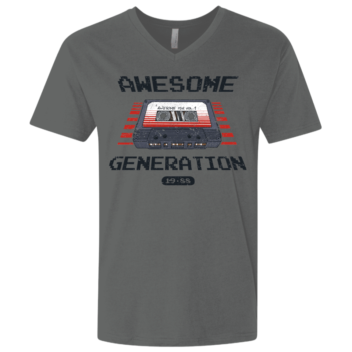 T-Shirts Heavy Metal / X-Small Awesome Generation Men's Premium V-Neck