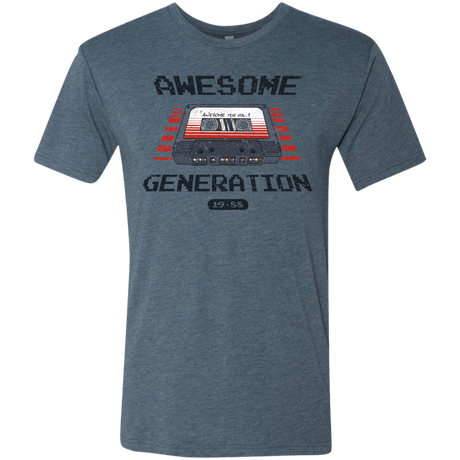 T-Shirts Indigo / Small Awesome Generation Men's Triblend T-Shirt