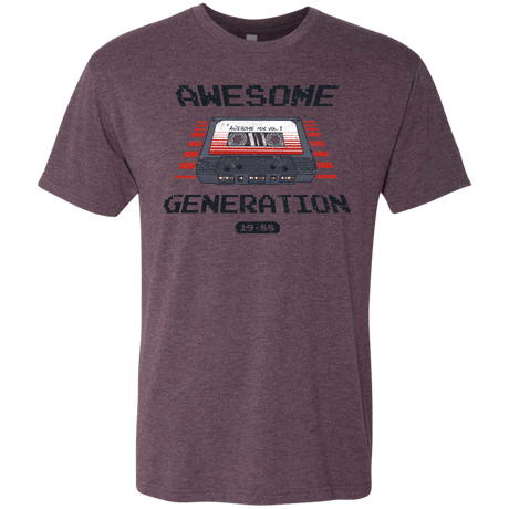 T-Shirts Vintage Purple / Small Awesome Generation Men's Triblend T-Shirt