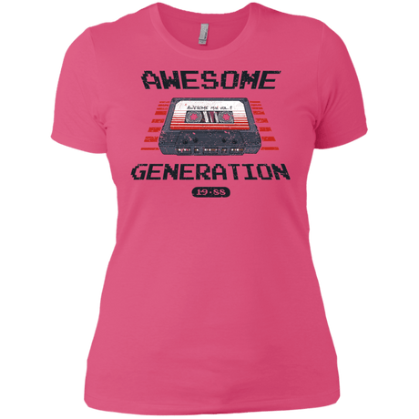 T-Shirts Hot Pink / X-Small Awesome Generation Women's Premium T-Shirt