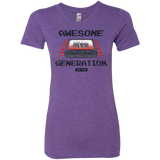 T-Shirts Purple Rush / Small Awesome Generation Women's Triblend T-Shirt