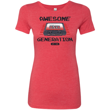 T-Shirts Vintage Red / Small Awesome Generation Women's Triblend T-Shirt