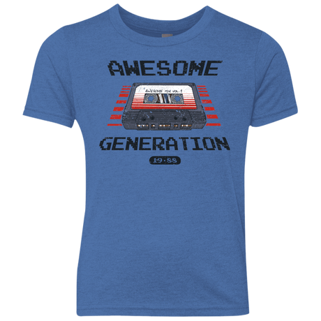 T-Shirts Vintage Royal / YXS Awesome Generation Youth Triblend T-Shirt
