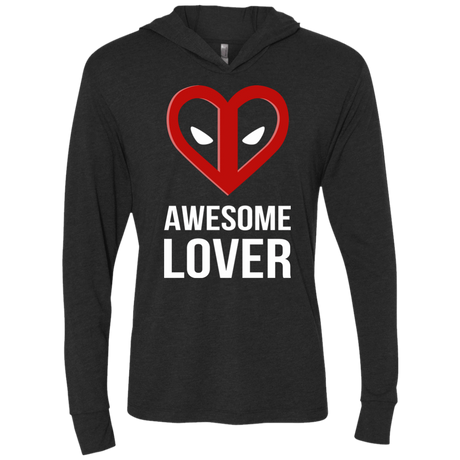 T-Shirts Vintage Black / X-Small Awesome lover Triblend Long Sleeve Hoodie Tee