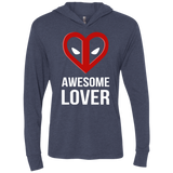 T-Shirts Vintage Navy / X-Small Awesome lover Triblend Long Sleeve Hoodie Tee