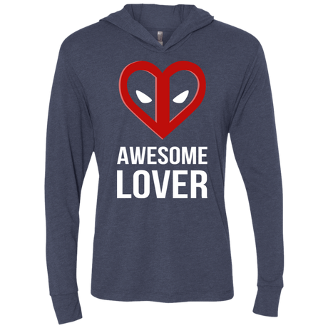 T-Shirts Vintage Navy / X-Small Awesome lover Triblend Long Sleeve Hoodie Tee