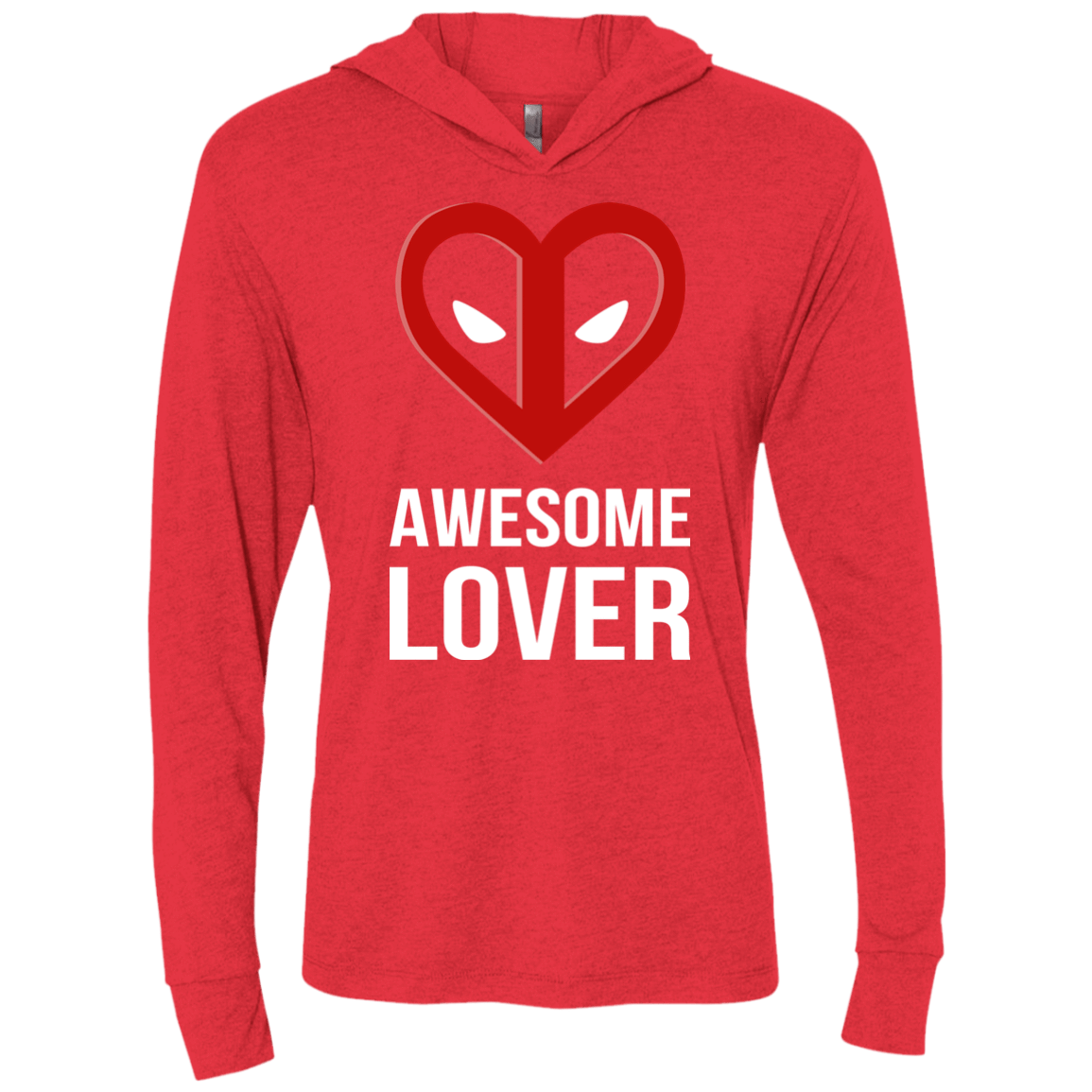 T-Shirts Vintage Red / X-Small Awesome lover Triblend Long Sleeve Hoodie Tee