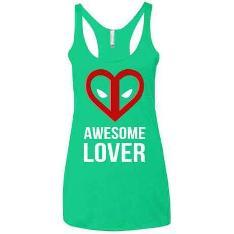 T-Shirts Envy / X-Small Awesome lover Women's Triblend Racerback Tank