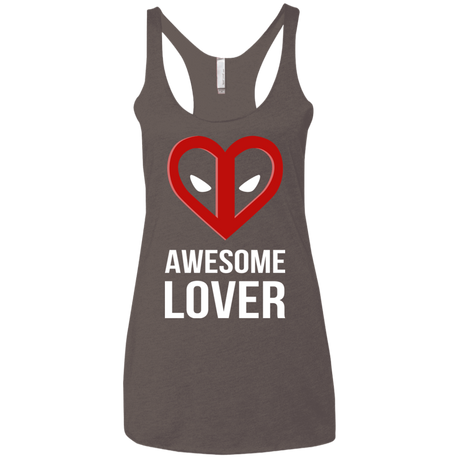T-Shirts Macchiato / X-Small Awesome lover Women's Triblend Racerback Tank