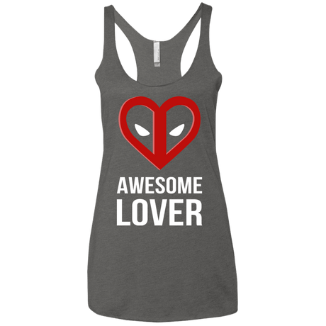 T-Shirts Premium Heather / X-Small Awesome lover Women's Triblend Racerback Tank
