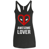 T-Shirts Vintage Black / X-Small Awesome lover Women's Triblend Racerback Tank